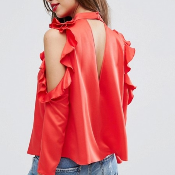 satin top asos